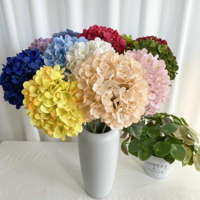 China Wholesale Artificial Real Nature Touch Latex Hydrangea Flowers Wedding Home Decoration for sale