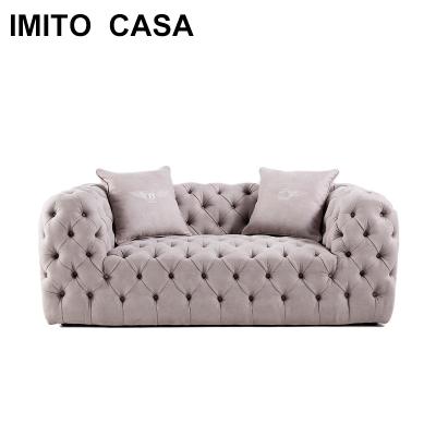 China New Design Chesterfield Natural Chesterfield SOFA China Style Cheap Classic Model Leather Sofa for sale