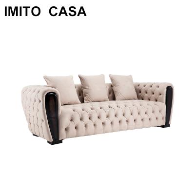 China Excellent Hot Sale Italy Design Chesterfield SOFA OEM Antique Chaise Lounge Sofa for sale