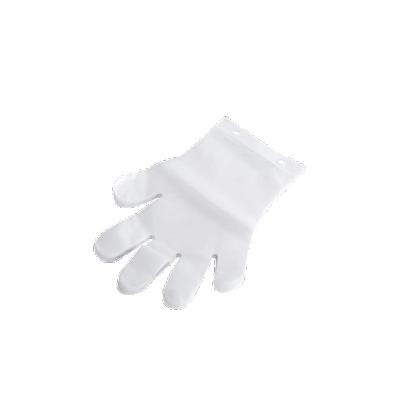 China Cleaning Ready To Ship Hotselling Safety Food Grade Polyester Disposable Transparent Plastic Gloves for sale