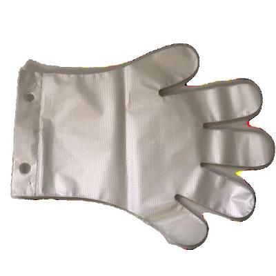 China Cleaning Hotselling Making Supplies Safety Food Grade Polyester Disposable Transparent Plastic Gloves for sale