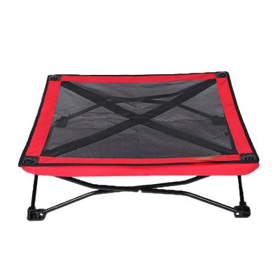 China Sustainable Professional Durable Soft Comfortable Soothing Travel Raised Outdoor Dog Bed for sale