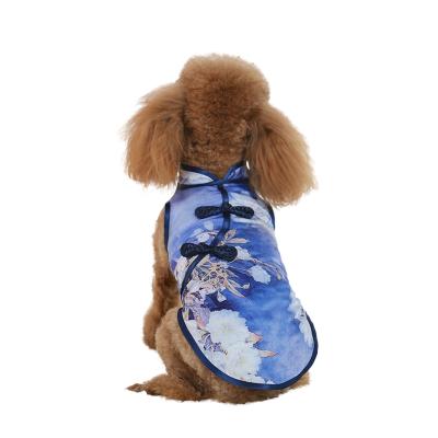 China Viable Dog Teddy BomeiPet Clothes Summer Pet Cheongsam Skirt Clothes Pet Clothes And Pet Accessories New for sale