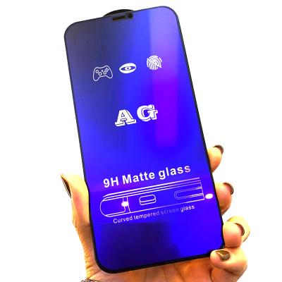 China Lightweight Anti-blue Anti-fingerprint Screen Protector AG Matte Tempered Glass Guard Film For iPhone 13 12 For Samsung for sale