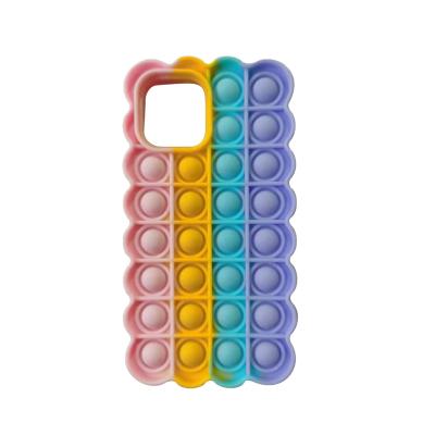 China Anti-fall Relaxing Bubble Restless Person Toys Phone Case Silicon Soft Push .s Case For iphone 12 Pro Max for sale