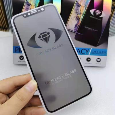 China Privacy Phone Screen Protector Matt Privacy Tempered Glass For Iphone Samsung Huweri AG Antispy Sale /Anti Fingerprint Proof Factory for sale