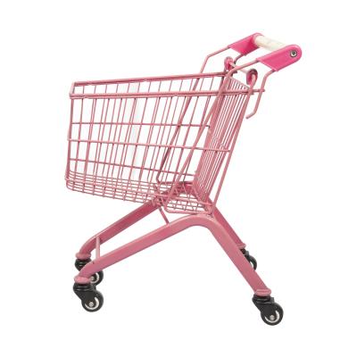 China Het Winkelen van roze 20L-het Metaalkinderen van Supermarktmini kids shopping carts toy Karretje Te koop