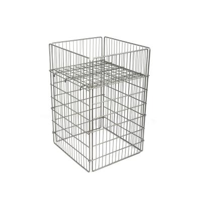 China Fio dobrável de pouco peso Mesh Cage do supermercado do escaninho 5.8*2.8mm da descarga do fio à venda