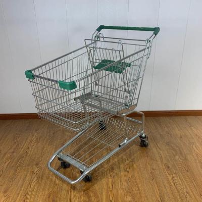 China 125L Retail Grocery Carts American Style Supermarket Shopping Trolley for sale