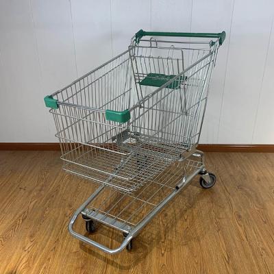 China 180L General Store Supermarket Trolleys American Style Supermarket Shopping Trolley for sale