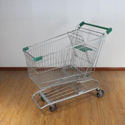 China 210L Durable Rolling Trolley Hot Selling Metal Shopping Trolley for sale