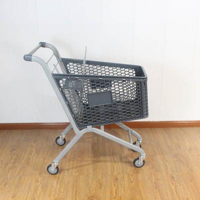 China 100L Professional Manufacturer Of European SGS Certification Plastic Shopping Carts for sale