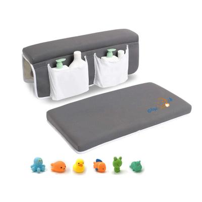 China Sustainable Anti Slip Baby Bath Kneeler And Elbow Rest Pad With Animal Toys Set for sale