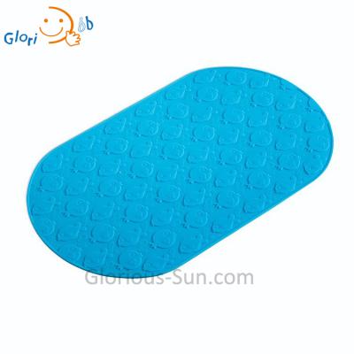 China OEM Sustainable Baby Factory Cute Fish Silicon Baby Tub Mat for sale