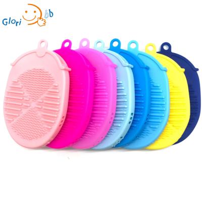 China EXFOLIATE BPA Free Soft Silicone Baby Bath Scrubber for sale