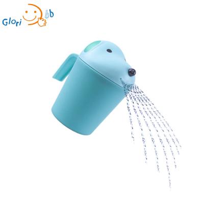 China Eco-freindly Lovely Baby Bath Waterfall Rinser Dog Water Scoop Shampoo Rinse Cup For Baby Bath Hair Wash &Dabble-Blue for sale