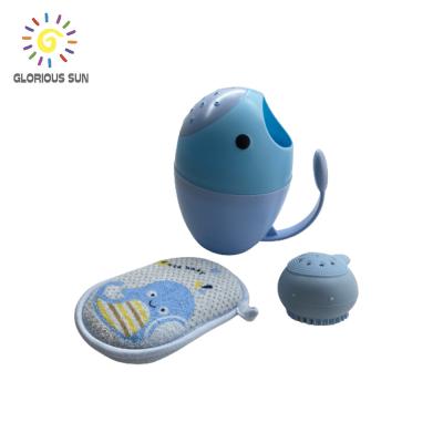 China Baby Bath Cleaning Egg Shape Rinse Cup Baby Bath Cup Baby Washing Hair Rinsing Cup for sale