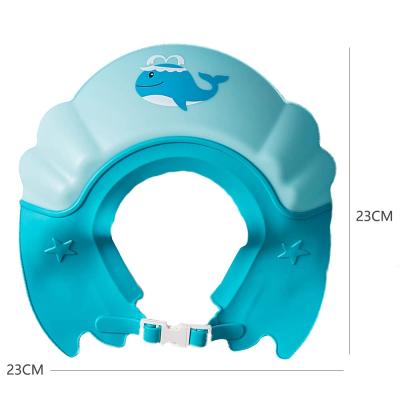 China Baby Kids Infants Whale Pattern Shower Cap Bathing Hat Stocked Hat Bathing Protection for sale