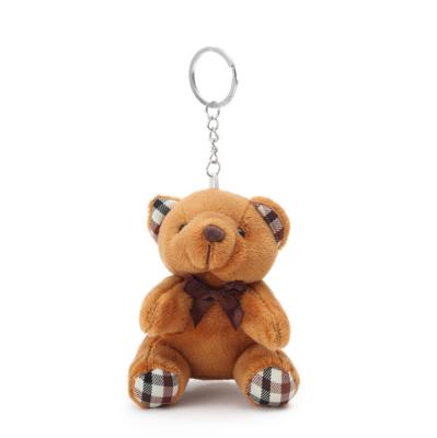 China Wholesale Cute Key Ring Plush Keychain 2020 Eco-friendly Doll Car Mini Teddy Bear Plush Baby Toy for sale