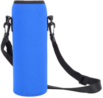 China 1000ML Waterproof Bottles Sport Adjustable Shoulder Strap Insulated Neoprene Case Pouch Cover for sale