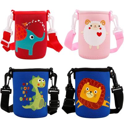 China Waterproof Kids Water Bottles 10-14 Ounce Neoprene Bottle Sleeves Cover for sale