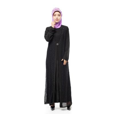 China Modest Muslimah Styling Muslim Middle East pure cotton and hemp long sleeve muslim islamic abaya drop shipping muslim abaya dress for women for sale