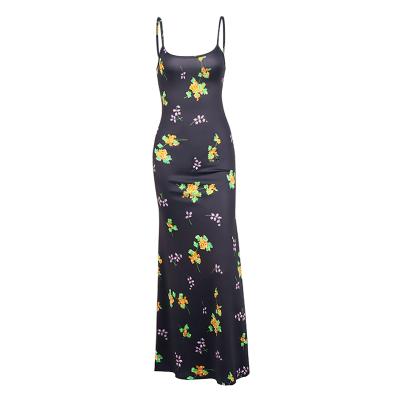 China 2021 New Style Lower Price Breathable Floral Print Women Dress One Step Skirt for sale