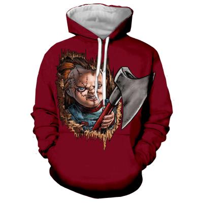 China Breathable Special Scary Casual Women Men's Special Scary Casual Women's Hoodies Streetwear Print Face Pattern Sweatshirts Role 3D Movie Cool Pullover for sale