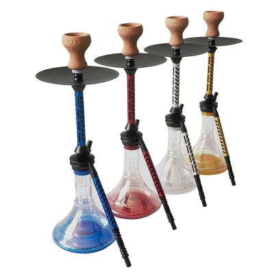 China Hookah Narguile Logo Sigaret Hubbly Bubbly Customizable Hookah Best Quality Shesha Hukka Aluminum Smoking Shisha for sale