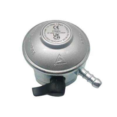 China Zinc Alloy CE Certified High Quality Home Kitchen 37mbar Grill Lpg Gas Pressure Regulator For Gas Stove for sale