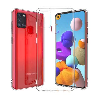 China 2.0mm Thickness 2.0mm Clear Silicone TPU Cell Phone Covers Case For Samsung Galaxy S20+ S20 Ultra A01 A11 M11 A41F41 M21S M01S21S21 ULTRA A02 for sale