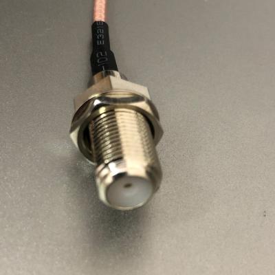 China Professional SMA TS9 Female To Male RF Connector S156 SMA To TS9 Coaxial Cable Assembly Braid Right Angle Cable Customized Size for sale