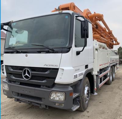 China De vrachtwagen zette de Concrete Pomp Zoomlion 49m van de Concrete Pompvrachtwagen Gebruikte op Concrete Pompvrachtwagen Te koop