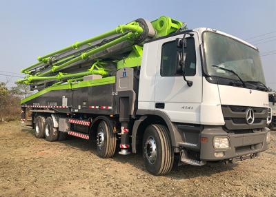 China 300KW 56m Second Hand Pump Truck , Boom Pump Truck Strong Suction With 6 Arm for sale