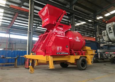 China 62kw 30m3/H Concrete Pump With Mixer Machine , Diesel Concrete Pump High Mobility for sale