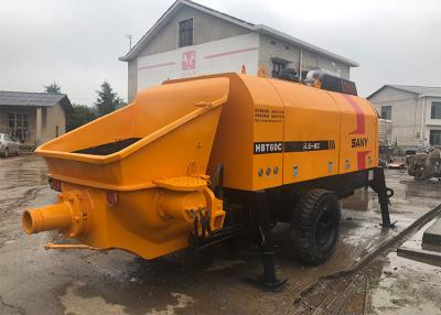 China Bomba concreta montada remolque de 115KW Sany 60CBM/H con el motor diesel en venta