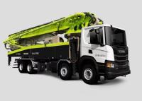 Chine Sécurité motrice élevée concrète du camion 8x4 de l'émission 58m SCANIA de l'euro 5 à vendre