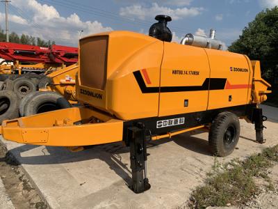 China Zoomlion Concrete Pump HBT 8014 Renew 2012 Year Orange Color for sale