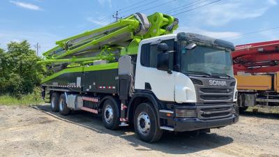 China Renewed Beton Pump X Leg Scania Second Hand Truck Green Color 56M for sale