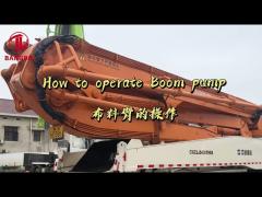 52 M Operate ZLJ5430THBK Concrete Boom Truck , Cement Transportation Truck