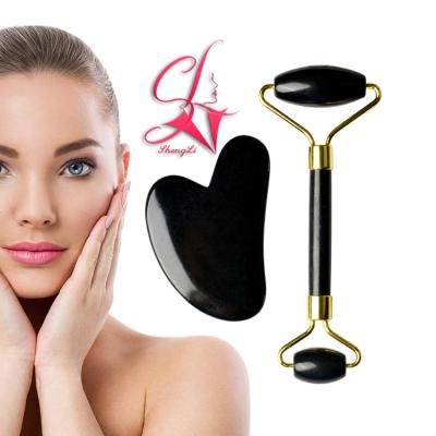 China Face Lift Cosmetics Facial And Wholesale Neck Beauty Wrinkle Removal Jade Roller for sale