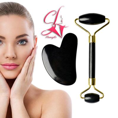 China High Quality Durable Jade Roller Massager Face Lift Facial Massager Natural Packaging Neck Massager for sale