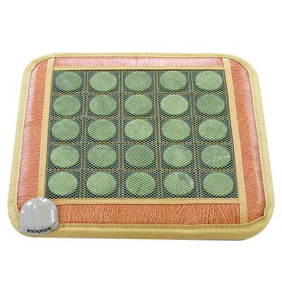 China Relax Your Muscles Good Quality Tourmaline and Jade Blend Anion Heating Massage Stone Cushion for sale