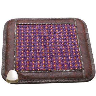 China Relax Your Muscles Amethyst Tourmaline Stone High Quality Infrared Heating Pad Cushion for sale