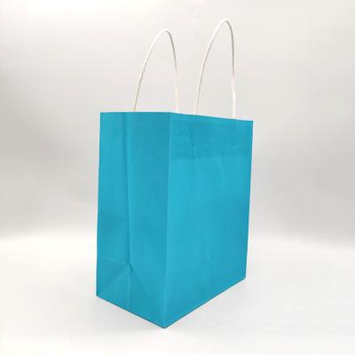 China Recyclable Wholesale Blue Small Jewelry Paper Jewelry Packaging Bag Jewelry Packaging Paper Bags For Jewelry for sale