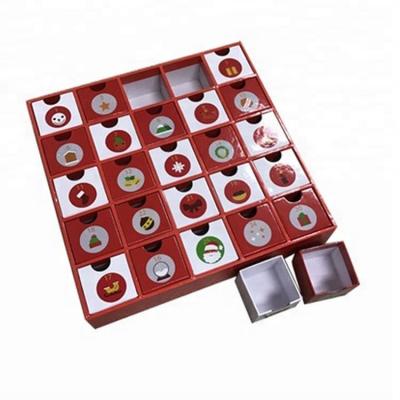 China China Handmade Suppliers Custom Design Chocolate Gift Box Christmas Advent Packaging Calendar for sale