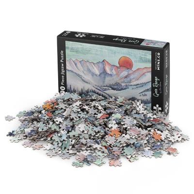 China Cartoon Toy Wholesale 1000 Piece Jigsaw Puzzles Custom Cardboard Paper Puzzle for sale