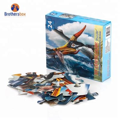 China Custom cartoon toy china supplier paper 24 150 1000 pieces animal jigsaw puzzle toys 3d jigsaw puzzles for sale