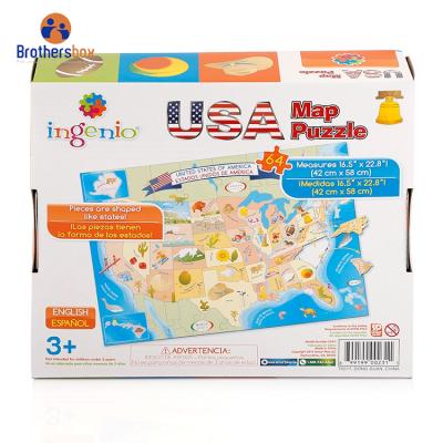 China Wholesale Cartoon Toy China Supplier Jigsaw Puzzles Manufacturers 64 500 1000 Pieces World Map Jigsaw Puzzle for sale