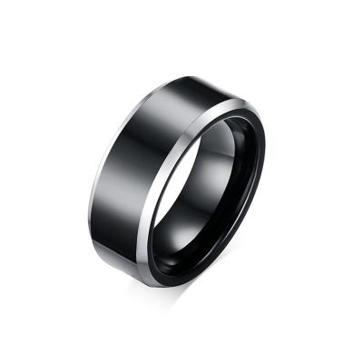 China 2020 TRENDY Fashion Tungsten Carbide Ring Jewelry Men Rings Customized Black Tungsten Carbide Ring For Men for sale